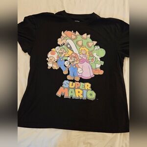 Nintendo Black Super Mario Short Sleeve Tee